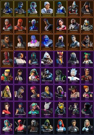 [PC/XBOX] 87 Skins | Blizzard Bomber | Breakpoint | Fixer | Point Patroller | Trilogy | Blackheart | Catalyst | Deadpool | Eternal Knight | Fade | Fusion | Galaxy Scout | Gear Specialist Maya | Hybrid | Joey | Kymera | Mandalorian | Midas | Red Knight — image 2