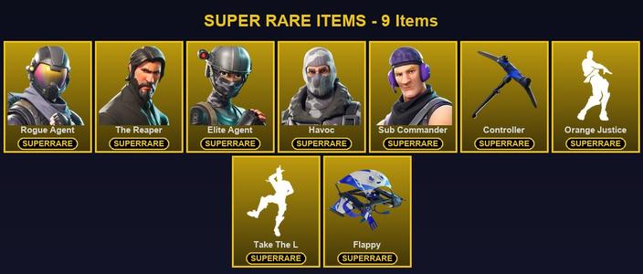 [PC/PSN/XBOX] 43 Skins | Controller | Elite Agent | Havoc | Rogue Agent | Sub Commander | The Reaper | Carbide | Dark Voyager | Deadpool | Drift | Fade | Gear Specialist Maya | Mandalorian | Midas | Valor | Wild Card | Agent Peely | Battlehawk | Beastfang — Fortnite account listing