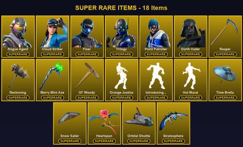 [PC] 215 Skins | Cloud Striker | Darth Vader | Fixer | Merry Mint Axe | Ol' Woody | Point Patroller | Reaper | Reckoning | Rogue Agent | Trilogy | A.I.M. | Blackheart | Calamity | Carbide | Catalyst | Crackshot | Dark Vanguard | Deadpool | Dire | Drift — Fortnite account listing