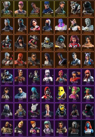 [PC/PSN] 101 Skins | Elite Agent | Ol' Woody | Reckoning | Rose Team Leader | The Reaper | Travis Scott | Warpaint | Blackheart | Calamity | Carbide | Catalyst | Dark Voyager | Dire | Drift | Eternal Knight | Fade | Gear Specialist Maya | Hybrid | Joey — image 2