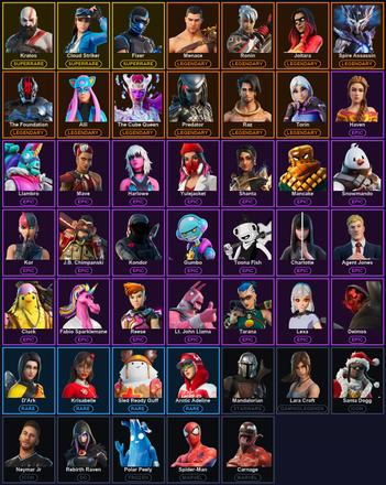 [PC/PSN/XBOX] 47 Skins | Cloud Striker | Fixer | Kratos | Leviathan Axe | Ol' Woody | Alli | Joltara | Mandalorian | Menace | Predator | Raz | Ronin | Spire Assassin | The Cube Queen | The Foundation | Torin | Yautja Wristblades | Agent Jones — image 2