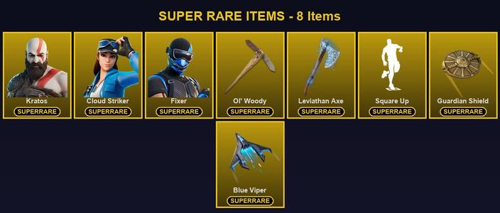 [PC/PSN/XBOX] 47 Skins | Cloud Striker | Fixer | Kratos | Leviathan Axe | Ol' Woody | Alli | Joltara | Mandalorian | Menace | Predator | Raz | Ronin | Spire Assassin | The Cube Queen | The Foundation | Torin | Yautja Wristblades | Agent Jones — Fortnite account listing