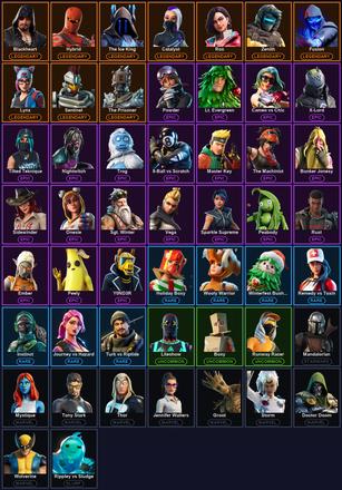 [PC/XBOX] 51 Skins | Blackheart | Catalyst | Fusion | Hybrid | Lynx | Mandalorian | Rox | Sentinel | The Ice King | The Prisoner | Zenith | 8-Ball vs Scratch | Axe-tral Form | Bunker Jonesy | Cameo vs Chic | Doctor Doom | Dragon's Claw | Ember — image 2