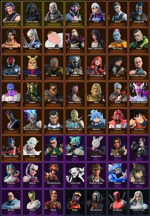 [PC] 216 Skins | Darth Vader | Havoc | Ol' Woody | Sub Commander | Xander | All Might | Blaze | Deadpool | Driftwalker | Era | Fade | Gear Specialist Maya | Hadean Key | Hades | Joey | Kado Thorne | Kymera | Malik | Mandalorian | Midas | Mizuki | Nezumi — image 2