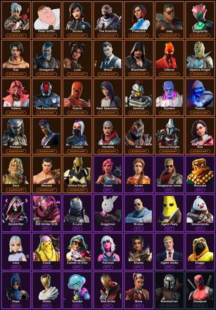 [PC/PSN/XBOX] 152 Skins | Reaper | Blackheart | Catalyst | Deadpool | Eternal Knight | Fade | Firebrand | Fusion | Gear Specialist Maya | Hybrid | Inferno | Joey | Kymera | Luxe | Mandalorian | Menace | Midas | Omegarok | Peter Griffin | Predator | Raz — image 2