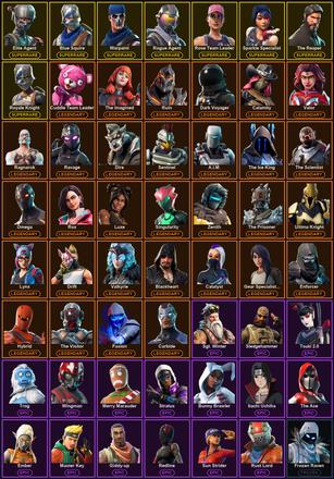 [PC] 118 Skins | Blue Squire | Elite Agent | Ol' Woody | Reaper | Reckoning | Rogue Agent | Rose Team Leader | Royale Knight | Sparkle Specialist | The Reaper | Warpaint | A.I.M. | Blackheart | Calamity | Carbide | Catalyst | Cuddle Team Leader — image 2