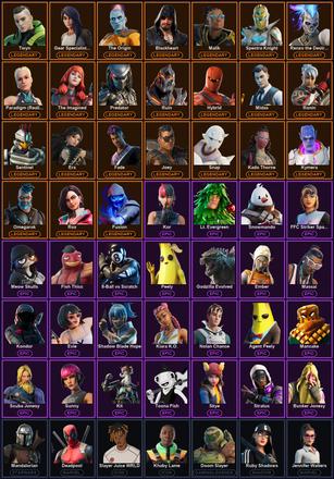 [PC/PSN/XBOX] 123 Skins | Leviathan Axe | Blackheart | Deadpool | Era | Fade | Fusion | Gear Specialist Maya | Hybrid | Joey | Kado Thorne | Kymera | Malik | Mandalorian | Midas | Omegarok | Paradigm (Reality-659) | Predator | Renzo the Destroyer | Ronin — image 2