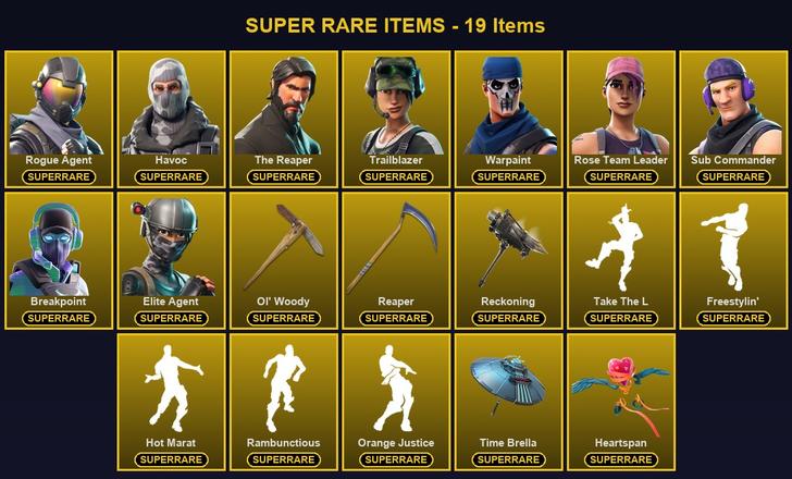 [PC/PSN/XBOX] 86 Skins | Breakpoint | Elite Agent | Havoc | Ol' Woody | Reaper | Reckoning | Rogue Agent | Rose Team Leader | Sub Commander | The Reaper | Trailblazer | Warpaint | A.I.M. | Blackheart | Calamity | Carbide | Catalyst | Dark Voyager | Dire — image 1