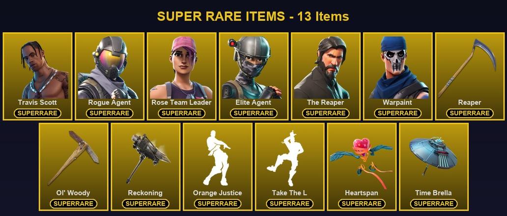 [PC/PSN/XBOX] 273 Skins | Elite Agent | Ol' Woody | Reaper | Reckoning | Rogue Agent | Rose Team Leader | The Reaper | Travis Scott | Warpaint | Blackheart | Blaze | Calamity | Carbide | Dark Voyager | Deadpool | Drift | Enforcer | Era — image 1