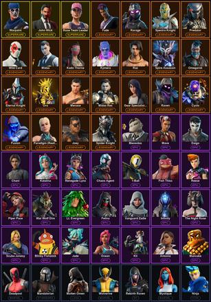 [PC/PSN/XBOX] 162 Skins | John Wick | Ol' Woody | Rose Team Leader | Warpaint | Cyclo | Deadpool | Eternal Knight | Fade | Fusion | Gear Specialist Maya | Joey | Kado Thorne | Kymera | Mandalorian | Menace | Midas | Midas Rex | Omegarok | Oro — image 2