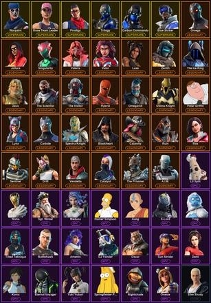 [PC/PSN/XBOX] 113 Skins | Blue Striker | Carbon Commando | Controller | Ol' Woody | Prodigy | Reaper | Reckoning | Rose Team Leader | Trilogy | Warpaint | A.I.M. | Blackheart | Calamity | Carbide | Catalyst | Drift | Hybrid | Joltara | Luxe | Lynx | Omega — image 2