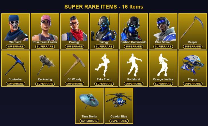 [PC/PSN/XBOX] 113 Skins | Blue Striker | Carbon Commando | Controller | Ol' Woody | Prodigy | Reaper | Reckoning | Rose Team Leader | Trilogy | Warpaint | A.I.M. | Blackheart | Calamity | Carbide | Catalyst | Drift | Hybrid | Joltara | Luxe | Lynx | Omega — image 1