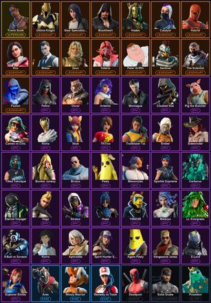 [PC/PSN] 69 Skins | Travis Scott | Blackheart | Catalyst | Deadpool | Fusion | Gear Specialist Maya | Hadean Key | Hades | Hybrid | Midas | Peter Griffin | Rox | Sentinel | The Scientist | Ultima Knight | Valeria | Zeus | 8-Ball vs Scratch | Agent Peely — image 2