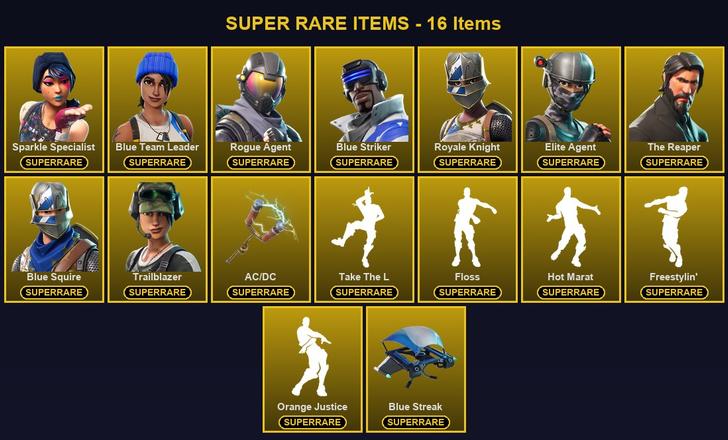 [PC/PSN/XBOX] 34 Skins | AC/DC | Blue Squire | Blue Striker | Blue Team Leader | Elite Agent | Rogue Agent | Royale Knight | Sparkle Specialist | The Reaper | Trailblazer | Carbide | Dark Voyager | Drift | Fate | Rex | Valor | Abstrakt | Alpine Ace (GER) — image 1