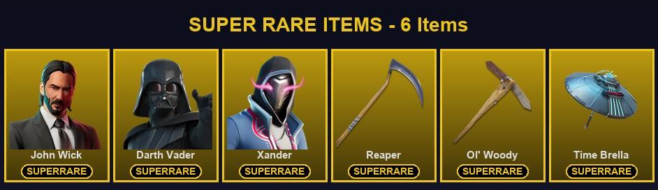 [PC] 248 Skins | Darth Vader | John Wick | Ol' Woody | Reaper | Xander | Blaze | Era | Galaxy Scout | Hadean Key | Hades | Kado Thorne | Malik | Mizuki | Nezumi | Omegarok | Optimus Prime | Paradigm (Reality-659) | Peter Griffin | Photonic Striker — image 1
