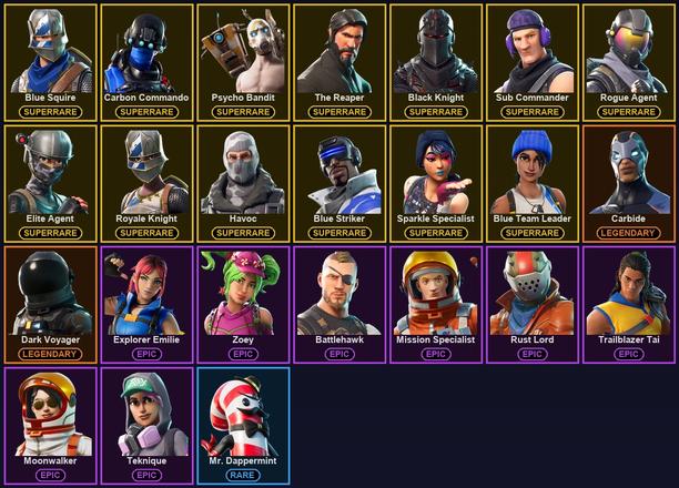 [PC/PSN/XBOX] 24 Skins | AC/DC | Black Knight | Blue Squire | Blue Striker | Blue Team Leader | Carbon Commando | Elite Agent | Havoc | Psycho Bandit | Rogue Agent | Royale Knight | Sparkle Specialist | Sub Commander | The Reaper | Carbide | Dark Voyager — image 2