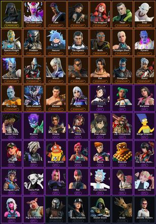 [PC/PSN/XBOX] 143 Skins | Darth Vader | Era | Eternal Knight | Fade | Joey | Kymera | Malik | Mandalorian | Menace | Mizuki | Nezumi | Omegarok | Paradigm (Reality-659) | Predator | Raz | Renzo the Destroyer | Ronin | Snap | Spectra Knight — image 2