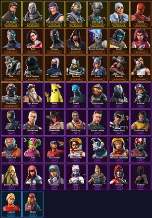 [PC/XBOX] 51 Skins | Blizzard Bomber | Elite Agent | Havoc | Reaper | Reckoning | Rogue Agent | Sub Commander | The Reaper | Blackheart | Calamity | Carbide | Catalyst | Dark Voyager | Dire | Drift | Hybrid | Lynx | Omega | Renzo the Destroyer | Rox — image 2
