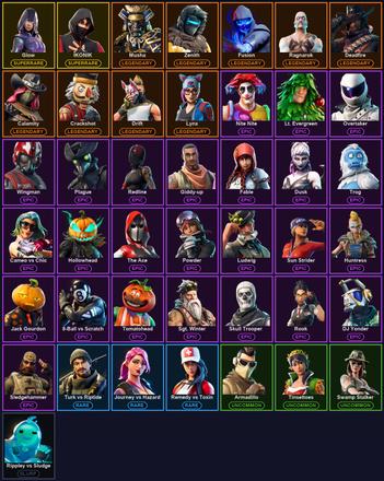 [PC/PSN/XBOX] 43 Skins | Glow | IKONIK | Reckoning | Calamity | Crackshot | Deadfire | Drift | Fusion | Lynx | Musha | Ragnarok | Zenith | 8-Ball vs Scratch | Cameo vs Chic | DJ Yonder | Dusk | Fable | Fusion Scythe | Giddy-up | Hollowhead | Huntress — image 2