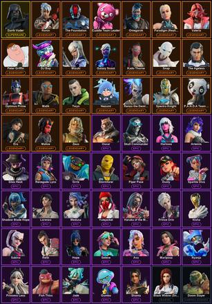 [PC/XBOX] 153 Skins | Darth Vader | Ol' Woody | Reaper | Cuddle Team Leader | DJ Bop | Era | Galaxy Scout | Kado Thorne | Malice | Malik | Mizuki | Nezumi | Omegarok | Optimus Prime | P.A.N.D.A Team Leader | Paradigm (Reality-659) | Peter Griffin — image 2