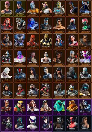 [PC/XBOX] 161 Skins | Ol' Woody | Perfect Point | Reaper | Reckoning | Rose Team Leader | Warpaint | A.I.M. | Blackheart | Calamity | Catalyst | Deadpool | Dire | Drift | Enforcer | Eternal Knight | Fade | Fusion | Gear Specialist Maya | Hybrid | Joey — image 2