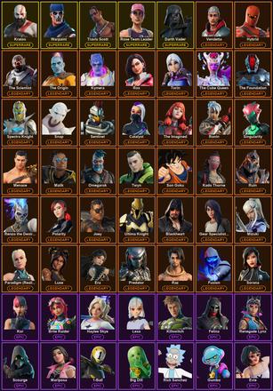 [PC/PSN/XBOX] 236 Skins | Darth Vader | Kratos | Leviathan Axe | Ol' Woody | Reaper | Rose Team Leader | Travis Scott | Warpaint | Blackheart | Catalyst | Deadpool | Era | Fusion | Gear Specialist Maya | Hybrid | Joey | Kado Thorne | Kymera | Luxe | Malik — image 2