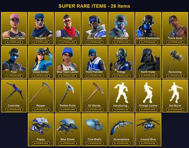 [PC/XBOX] 402 Skins | Blue Striker | Blue Team Leader | Breakpoint | Carbon Commando | Cloud Striker | Controller | Darth Vader | Fixer | Ol' Woody | Perfect Point | Point Patroller | Prodigy | Reaper | Reckoning | Rose Team Leader | Travis Scott — Fortnite account listing