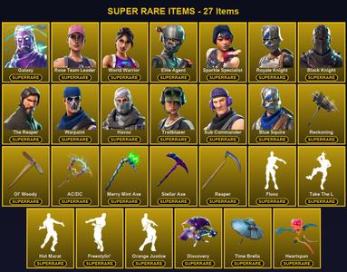 [PC/PSN] 188 Skins | AC/DC | Black Knight | Blue Squire | Elite Agent | Galaxy | Havoc | Merry Mint Axe | Ol' Woody | Reaper | Reckoning | Rose Team Leader | Royale Knight | Sparkle Specialist | Stellar Axe | Sub Commander | The Reaper | Trailblazer — Fortnite account listing