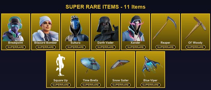 [PC/PSN/XBOX] 325 Skins | Blizzard Bomber | Breakpoint | Darth Vader | Ol' Woody | Reaper | Sultura | Xander | Ark | Blaze | Driftwalker | Era | Frostbite | Hadean Key | Inferno | Joey | Kado Thorne | Kymera | Malik | Mizuki | Nezumi | Omegarok — Fortnite account listing