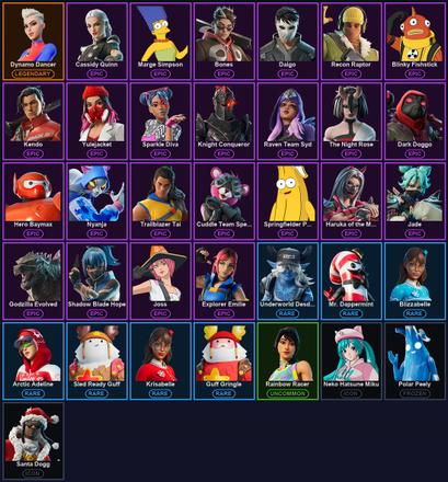 [PC/XBOX] 36 Skins | Reaper | Dynamo Dancer | Blade of the Waning Moon | Blinky Fishstick | Bones | Cassidy Quinn | Cuddle Team Specialist | Daigo | Dark Doggo | Explorer Emilie | Godzilla Evolved | Harley Hitter | Haruka of the Masks | Hero Baymax | Jade — image 2
