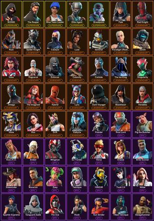 [PC/PSN/XBOX] 100 Skins | Blue Team Leader | Breakpoint | Elite Agent | IKONIK | Reaper | Reckoning | The Reaper | Blackheart | Calamity | Carbide | Catalyst | Dark Voyager | Drift | Enforcer | Fate | Hime | Hybrid | Luxe | Lynx | Omega — image 2