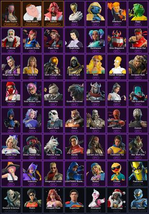 [PC/PSN/XBOX] 166 Skins | Ol' Woody | Hadean Key | Kado Thorne | Peter Griffin | Valeria | 1-Ball | Afterburn | Agent Patch | Ahsoka Tano | Ahsoka's Staff | Antonia | Apprentice Evie | Battle Gamer Mae | Big Dill | Blinky Fishstick | Blitz Knight — image 2