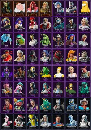 [PC/PSN/XBOX] 107 Skins | Hadean Key | Hades | Peter Griffin | Valeria | Zeus | 1-Ball | Aphrodite | Artemis | Augury | Bernie | Blinky Fishstick | Captain Jones | Carina | Carletta | Carter Wu | Cat Holloway | Cerberus | Chaos Director | Cheeks | Danica — image 2