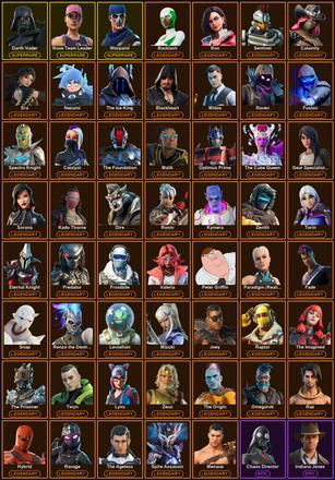 [PC/PSN/XBOX] 336 Skins | Darth Vader | Ol' Woody | Reaper | Reckoning | Rose Team Leader | Warpaint | Backlash | Blackheart | Blaze | Calamity | Catalyst | Deadpool | Dire | Era | Eternal Knight | Fade | Frostbite | Fusion | Gear Specialist Maya | Hybrid — image 2