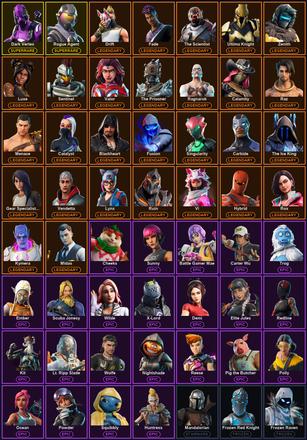 [PC/PSN/XBOX] 160 Skins | Dark Vertex | Reaper | Reckoning | Rogue Agent | Blackheart | Calamity | Carbide | Catalyst | Deadpool | Drift | Fade | Frozen Love Ranger | Frozen Raven | Frozen Red Knight | Fusion | Gear Specialist Maya | Hybrid | Kymera — image 2