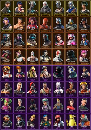 [PC/PSN/XBOX] 83 Skins | Blue Squire | Elite Agent | Havoc | Reckoning | Royale Knight | Sparkle Specialist | Sub Commander | The Reaper | Trailblazer | Blackheart | Calamity | Carbide | Dark Voyager | Drift | Hybrid | Lynx | Mandalorian | Menace — image 2