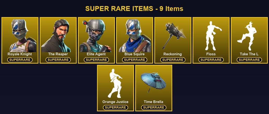 [PC/XBOX] 78 Skins | Blue Squire | Elite Agent | Reckoning | Royale Knight | The Reaper | Blackheart | Calamity | Carbide | Catalyst | Dark Voyager | Drift | Enforcer | Eternal Knight | Fade | Gear Specialist Maya | Hybrid | Lynx | Midas | Omega — image 1