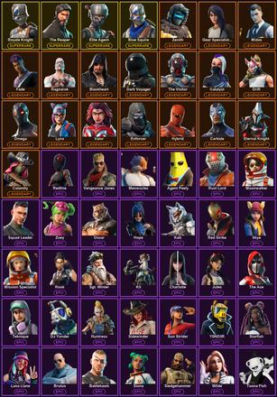 [PC/XBOX] 78 Skins | Blue Squire | Elite Agent | Reckoning | Royale Knight | The Reaper | Blackheart | Calamity | Carbide | Catalyst | Dark Voyager | Drift | Enforcer | Eternal Knight | Fade | Gear Specialist Maya | Hybrid | Lynx | Midas | Omega — image 2