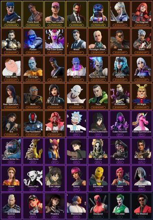 [PC/XBOX] 180 Skins | Astro Jack | Diamond Jack | John Wick | Ol' Woody | Reaper | Rose Team Leader | Travis Scott | Warpaint | All Might | Deadpool | Driftwalker | Era | Fade | Fusion | Gear Specialist Maya | Joey | Kymera | Malik | Midas | Midas Rex — image 2