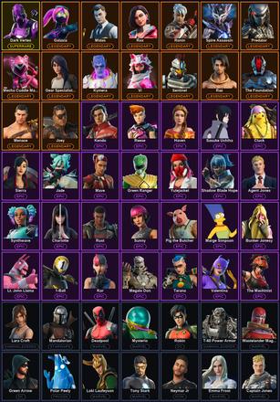 [PC/PSN/XBOX] 143 Skins | Dark Vertex | Deadpool | Galaxia | Gear Specialist Maya | Joey | Kymera | Mandalorian | Mecha Cuddle Master | Menace | Midas | Predator | Raz | Ronin | Rox | Sentinel | Spire Assassin | The Foundation | Vi | 1-Ball | Agent Jones — image 2