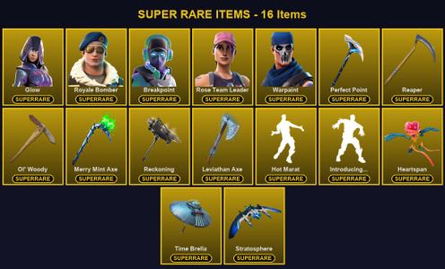 [PC] 139 Skins | Breakpoint | Glow | Leviathan Axe | Merry Mint Axe | Ol' Woody | Perfect Point | Reaper | Reckoning | Rose Team Leader | Royale Bomber | Warpaint | A.I.M. | Blackheart | Calamity | Catalyst | Deadpool | Dire | Eternal Knight | Fade — Fortnite account listing
