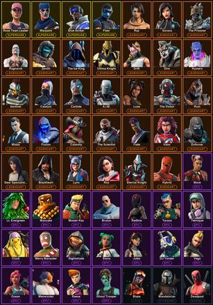 [PC/XBOX] 137 Skins | Blue Striker | Controller | Fixer | Merry Mint Axe | Ol' Woody | Reckoning | Rose Team Leader | Warpaint | A.I.M. | Blackheart | Blaze | Calamity | Carbide | Catalyst | Deadpool | Dire | Drift | Enforcer | Eternal Knight | Fade — image 2