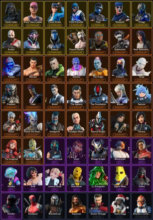 [PC/XBOX] 169 Skins | Cloud Striker | Darth Vader | Fixer | Kratos | Leviathan Axe | Ol' Woody | Perfect Point | Point Patroller | Psycho Bandit | Rose Team Leader | Sultura | Trilogy | Warpaint | Xander | Catalyst | Deadpool | Era | Eternal Knight | Fade — image 2