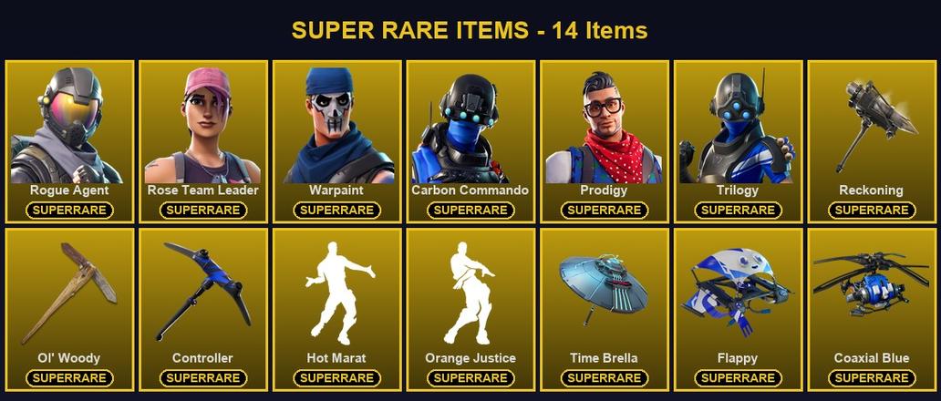 [PC/PSN/XBOX] 103 Skins | Carbon Commando | Controller | Ol' Woody | Prodigy | Reckoning | Rogue Agent | Rose Team Leader | Trilogy | Warpaint | Blackheart | Calamity | Carbide | Deadpool | Drift | Enforcer | Fade | Gear Specialist Maya | Hadean Key — image 1