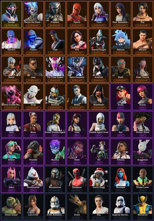 [PC] 126 Skins | Ol' Woody | Xander | Arachne | Blackheart | Deadpool | Eternal Knight | Fade | Fusion | Gear Specialist Maya | Hybrid | Joey | Kado Thorne | Kymera | Malik | Mandalorian | Mecha Cuddle Master | Menace | Midas | Nezumi | Predator | Raz — image 2