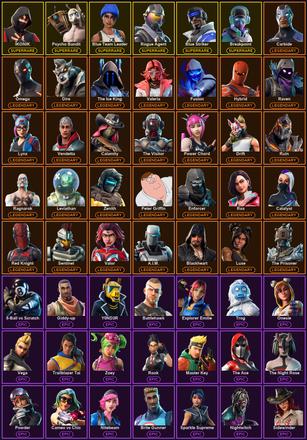 [PC/PSN/XBOX] 129 Skins | Blue Striker | Blue Team Leader | Breakpoint | IKONIK | Psycho Bandit | Reaper | Reckoning | Rogue Agent | A.I.M. | Blackheart | Calamity | Carbide | Catalyst | Dire | Drift | Enforcer | Fallen Love Ranger | Fusion | Hybrid — image 2