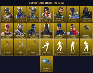 [PC/XBOX] 165 Skins | AC/DC | Black Knight | Blue Squire | Blue Striker | Darth Vader | Elite Agent | Fixer | Ol' Woody | Prodigy | Reaper | Reckoning | Rogue Agent | Rose Team Leader | Royale Knight | Sparkle Specialist | The Reaper | Warpaint | A.I.M. — Fortnite account listing