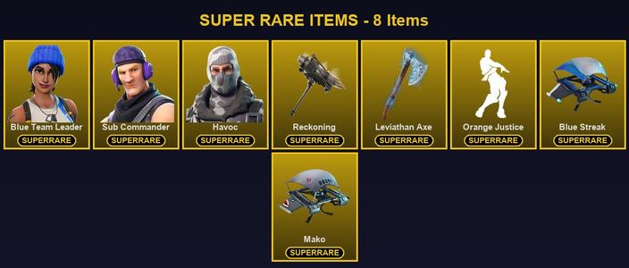 [PC/PSN/XBOX] 92 Skins | Blue Team Leader | Havoc | Leviathan Axe | Reckoning | Sub Commander | Calamity | Carbide | Deadpool | Drift | Enforcer | Fade | Fusion | Gear Specialist Maya | Hime | Joey | Kymera | Mandalorian | Menace | Midas | Omega — Fortnite account listing