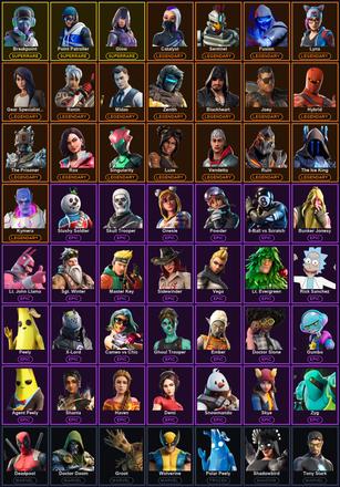 [PC/XBOX] 91 Skins | Breakpoint | Glow | Leviathan Axe | Merry Mint Axe | Perfect Point | Point Patroller | Reaper | Blackheart | Catalyst | Deadpool | Fusion | Gear Specialist Maya | Hybrid | Joey | Kymera | Luxe | Lynx | Midas | Ronin | Rox | Ruin — image 2