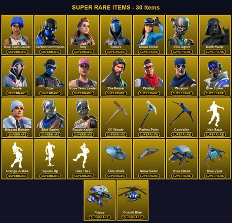 [PC/XBOX] 332 Skins | Aloy | Blizzard Bomber | Blue Squire | Blue Striker | Blue Team Leader | Carbon Commando | Cloud Striker | Controller | Darth Vader | Elite Agent | Fixer | Ol' Woody | Perfect Point | Prodigy | Rose Team Leader | Royale Knight — image 1